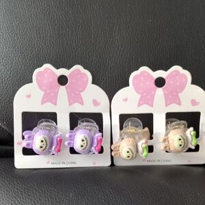 Playful Eye Hair Clips Set
